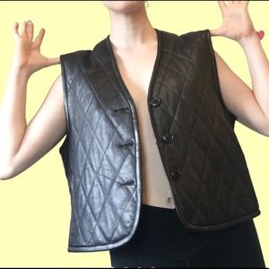 Vintage Mondi leather vest